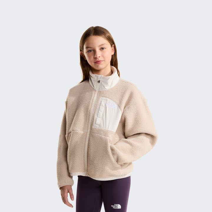 The North Face Girls' Yumiori Off-Peak Full-Zip Jacket Timeless Taupe/White Dune The North Face