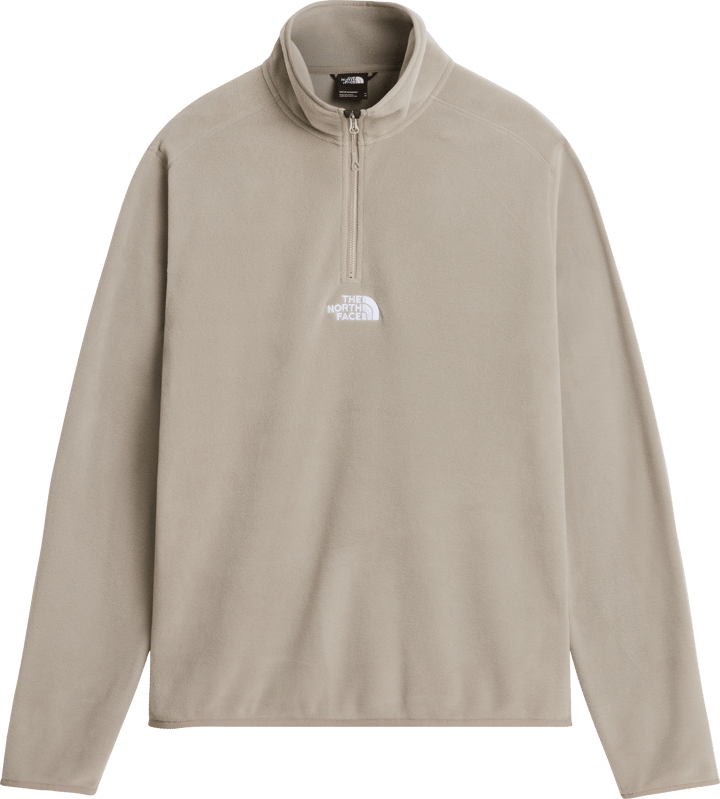 The North Face Men's Glacier 1/4 Zip Fleece - Embroidered Logo Stone Slab The North Face