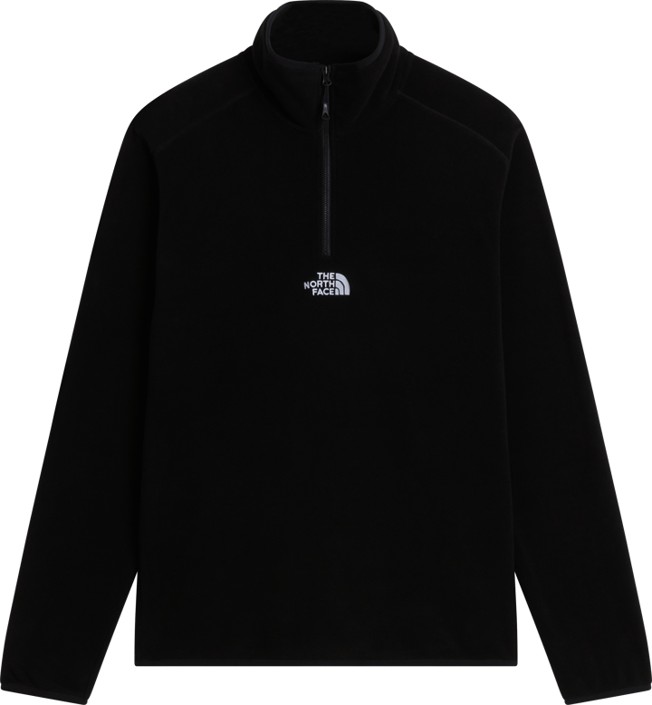 The North Face Men's Glacier 1/4 Zip Fleece - Embroidered Logo TNF Black The North Face