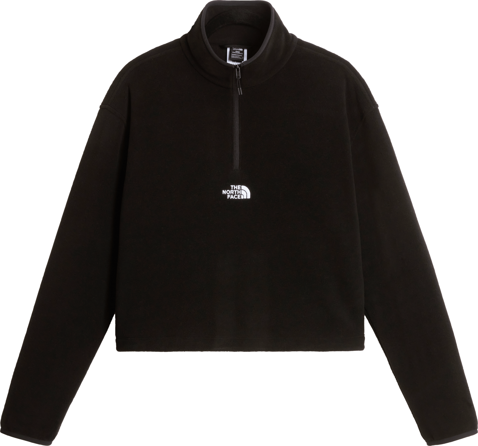 The North Face Women's Glacier Novelty Logo 1/4 Zip Fleece TNF Black