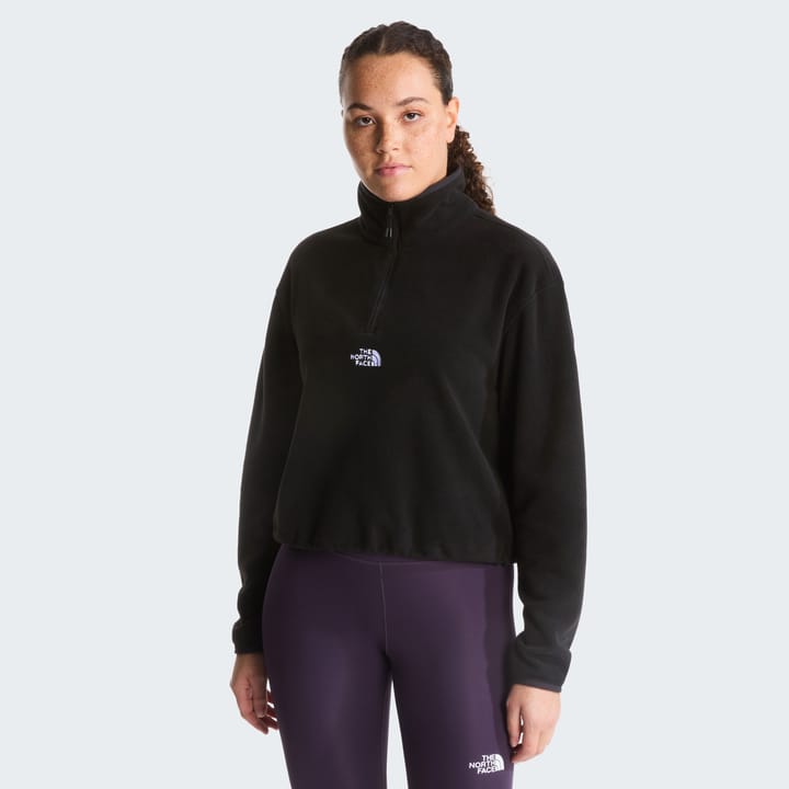 The North Face Women's Glacier Novelty Logo 1/4 Zip Fleece TNF Black The North Face