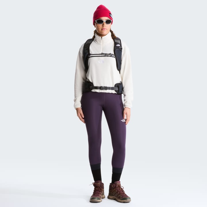The North Face Women's Glacier Novelty Logo 1/4 Zip Fleece White Dune The North Face