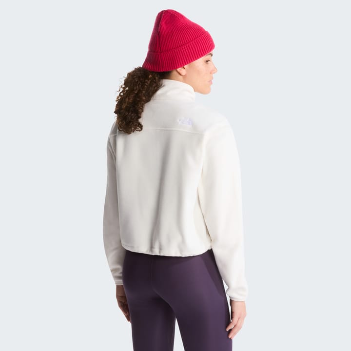 The North Face Women's Glacier Novelty Logo 1/4 Zip Fleece White Dune The North Face