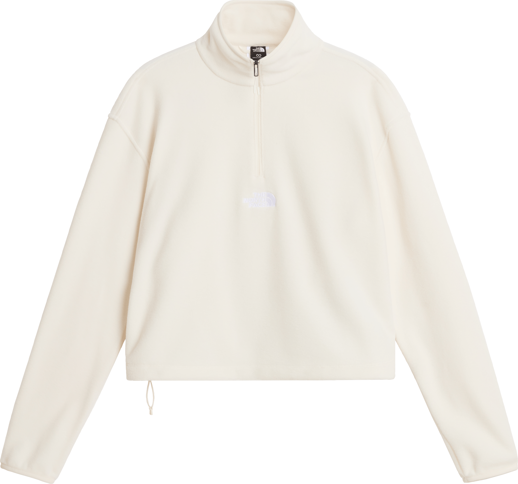 The North Face Women's Glacier Novelty Logo 1/4 Zip Fleece White Dune