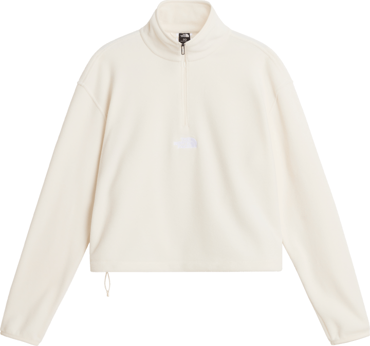 The North Face Women's Glacier Novelty Logo 1/4 Zip Fleece White Dune The North Face