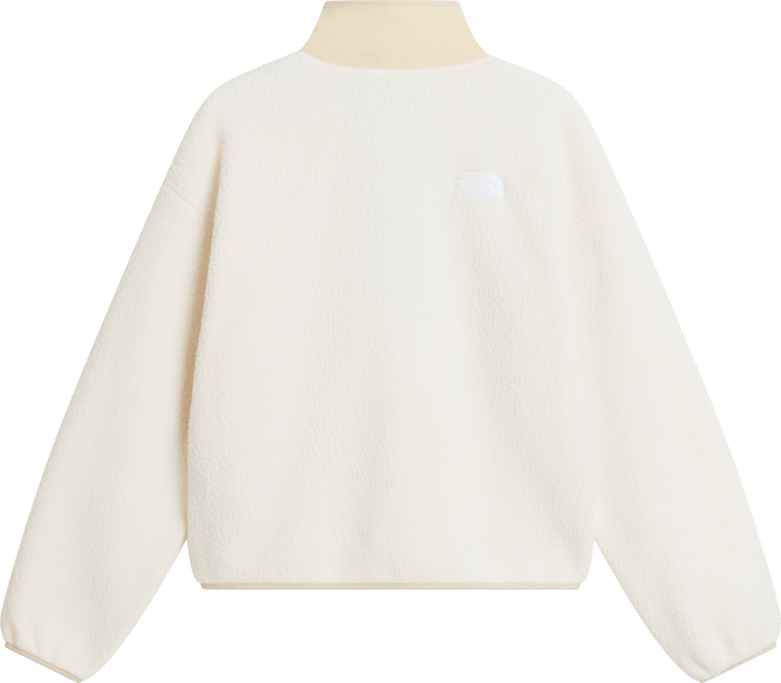 The North Face Women's Cragmont 1/2 Snap Fleece Jacket White Dune/Desert Stone The North Face