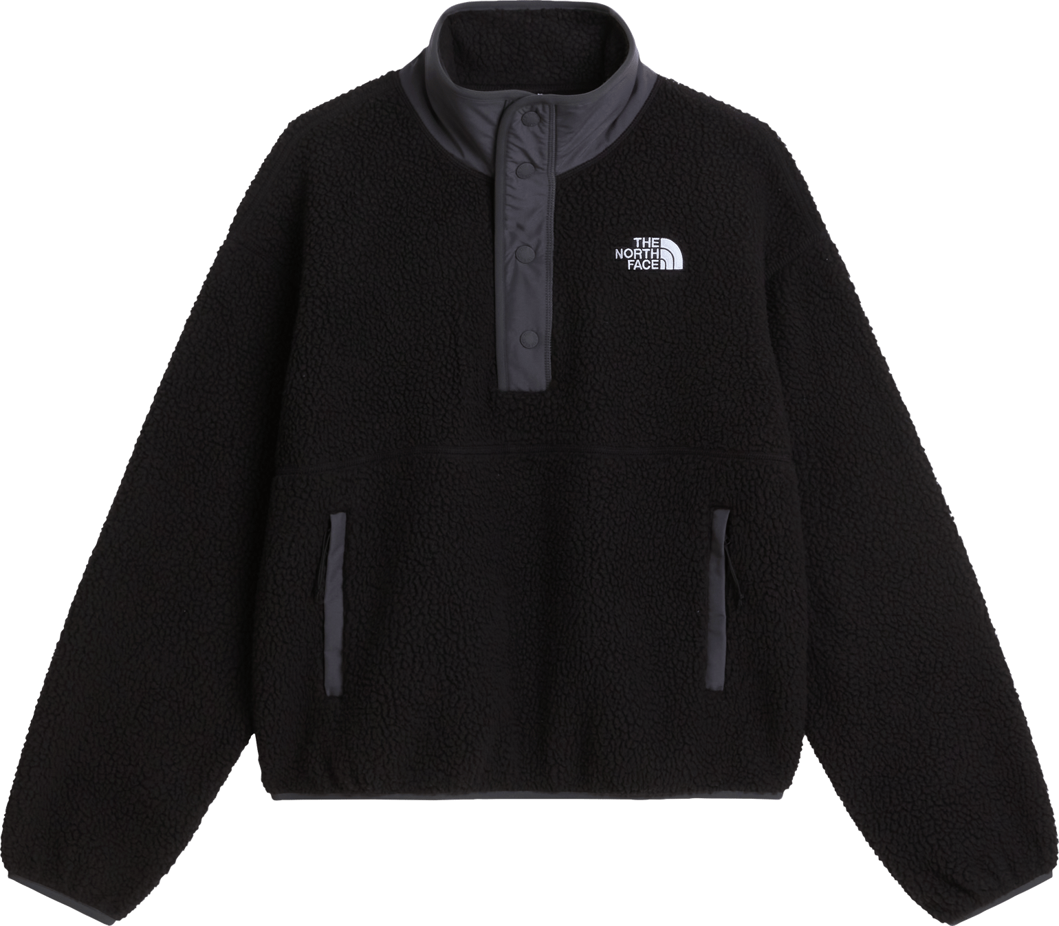 The North Face Women's Cragmont 1/2 Snap Fleece Jacket TNF Black/Anthracite Grey