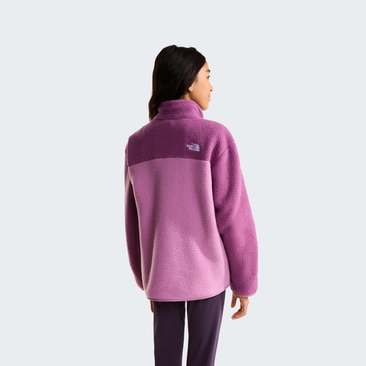 The North Face Teens' Yumiori 1/4 Zip Fleece Jacket Hushed Lavender/Chroma Purple The North Face