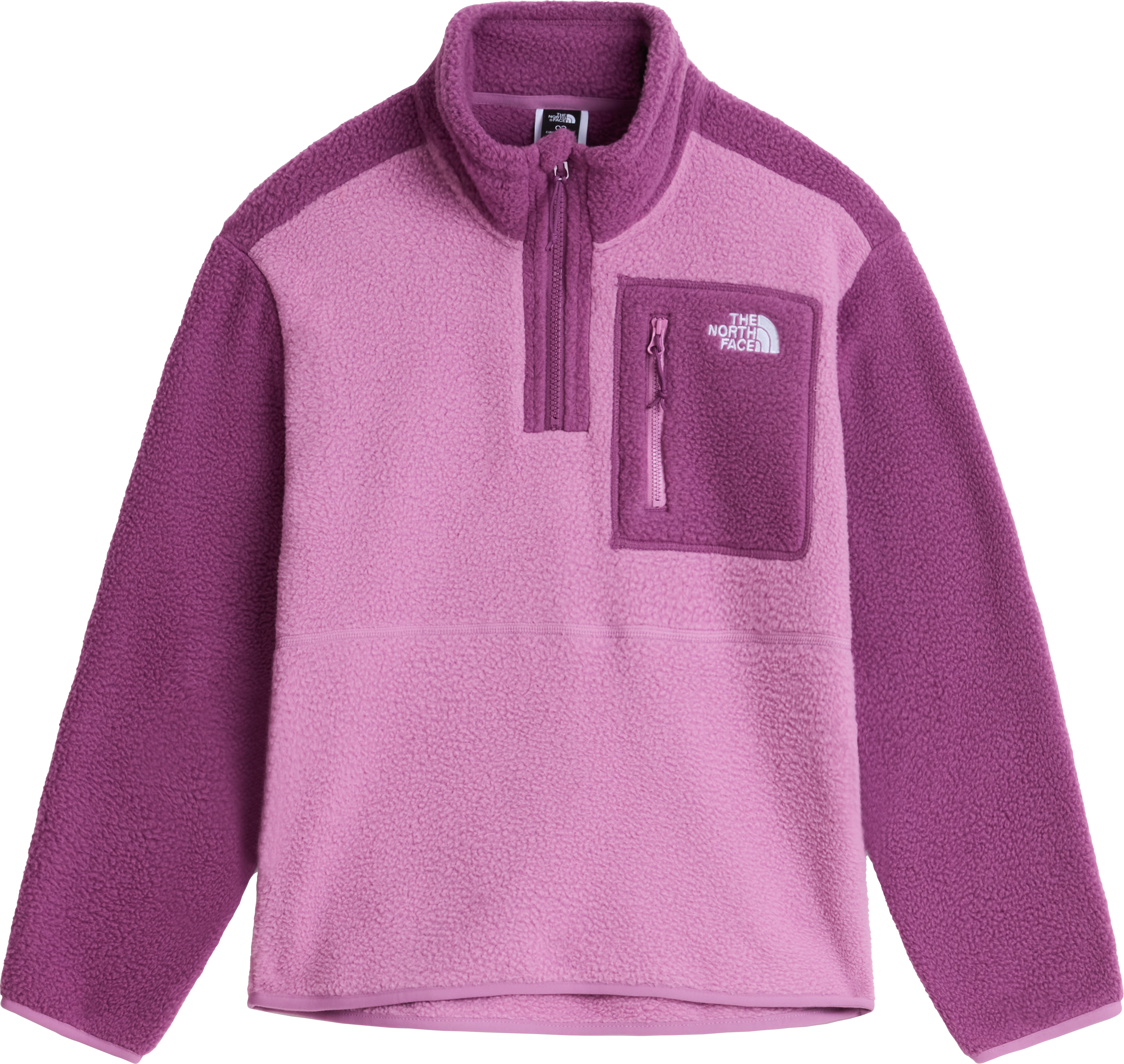 The North Face Teens' Yumiori 1/4 Zip Fleece Jacket Hushed Lavender/Chroma Purple