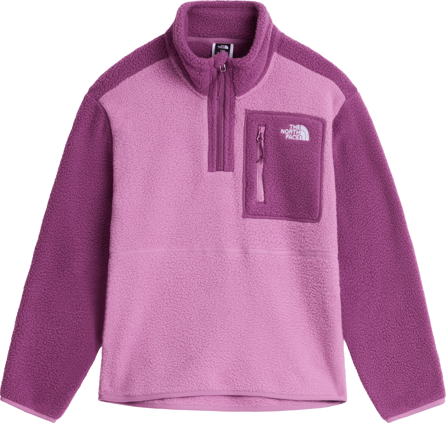 The North Face Teens' Yumiori 1/4 Zip Fleece Jacket Hushed Lavender/Chroma Purple