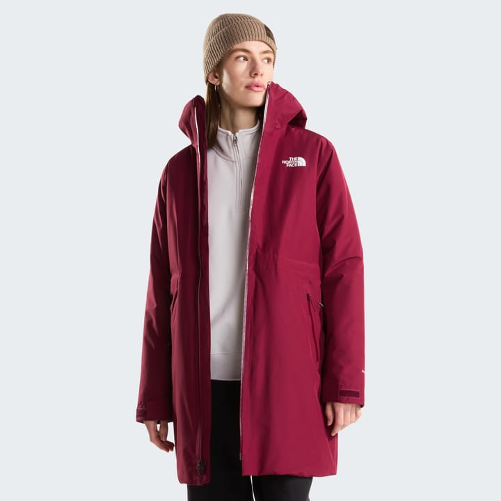 The North Face Women's Hikesteller Insulated Parka Burgundy Crush The North Face