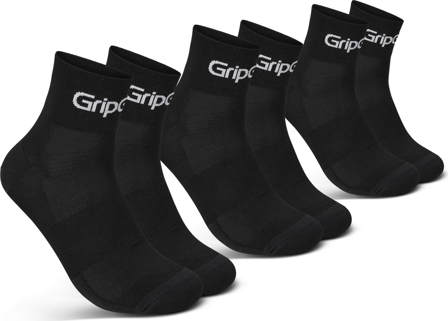 Gripgrab RIDE Low Cut Socks 3-Pack Black
