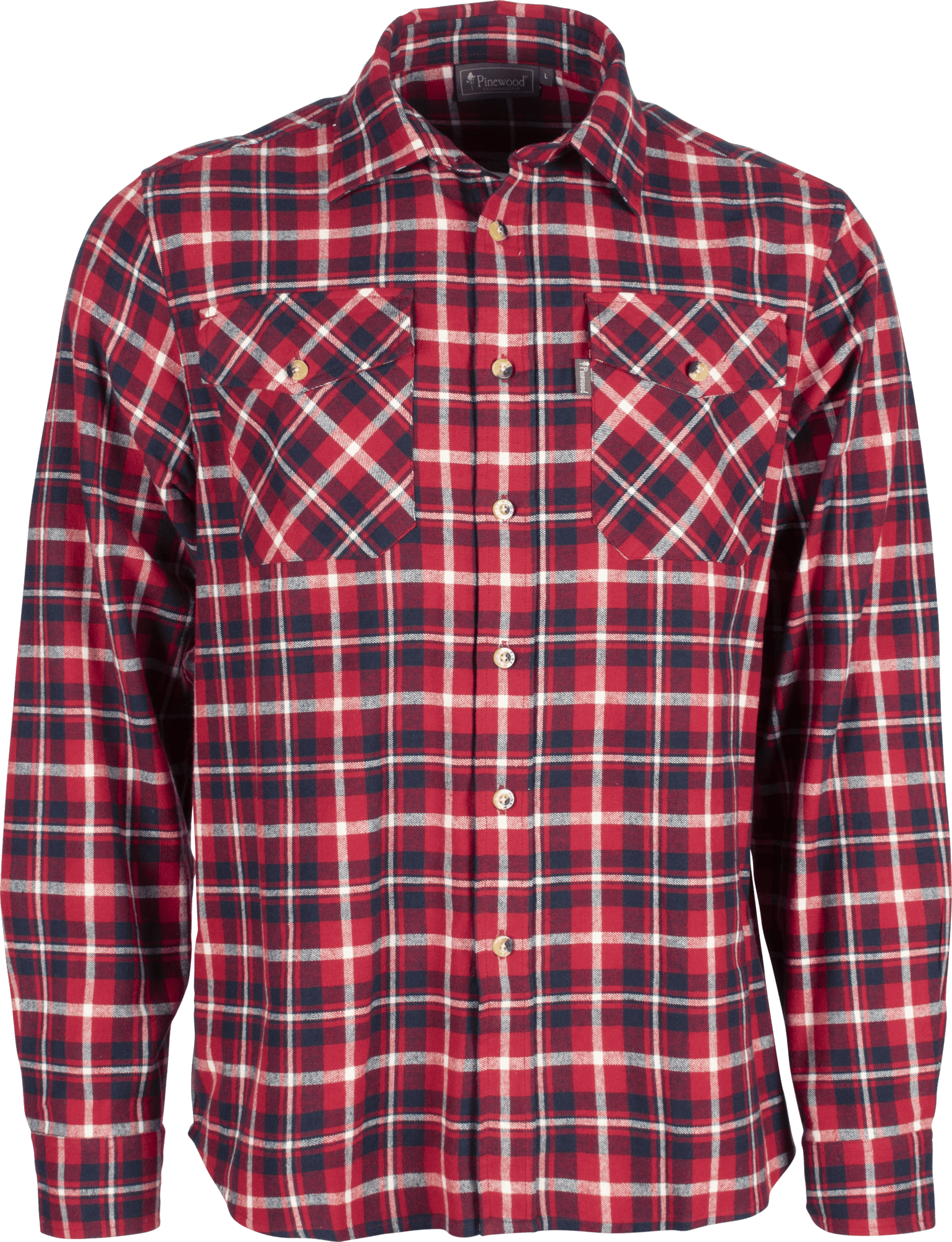 Pinewood Men's Härjedalen Shirt Red/Navy