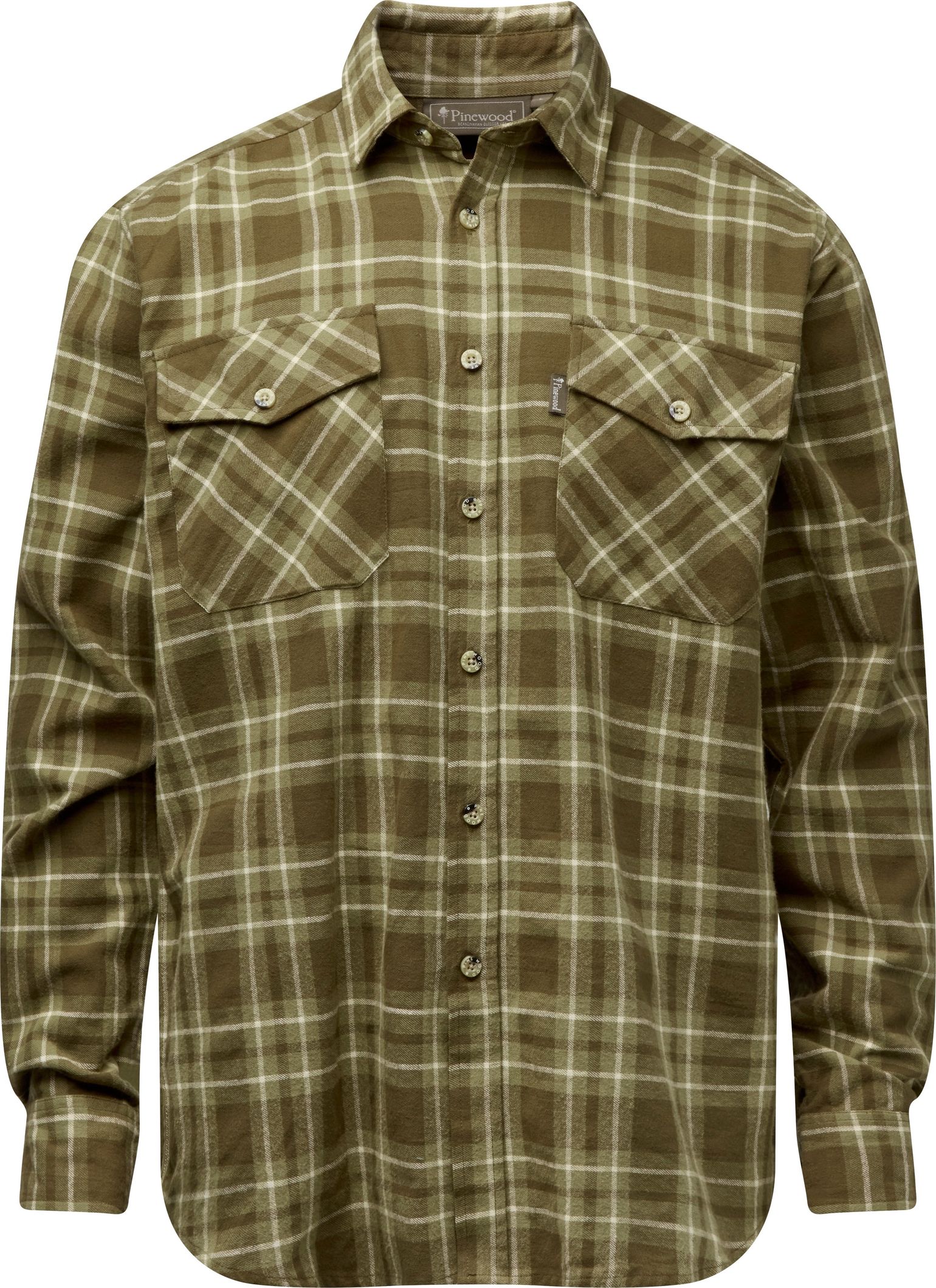 Pinewood Men's Härjedalen Shirt Olive Green