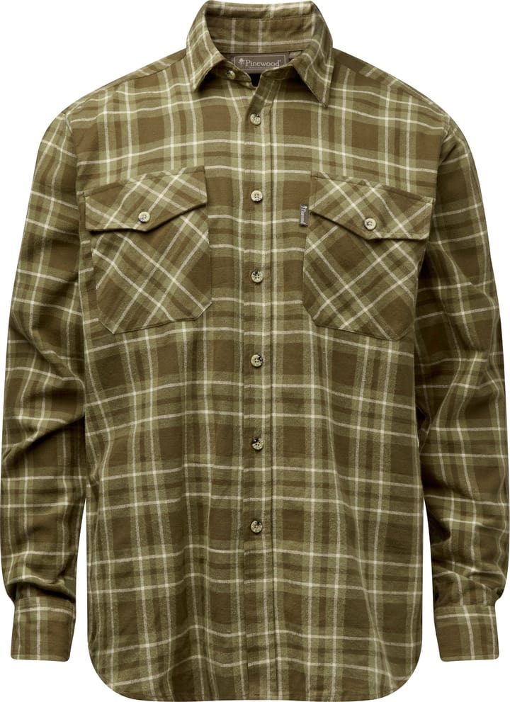 Pinewood Men's Härjedalen Shirt Olive Green Pinewood