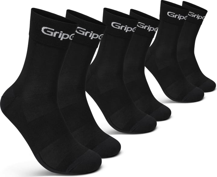 Gripgrab RIDE Regular Cut Socks 3-Pack Black Gripgrab