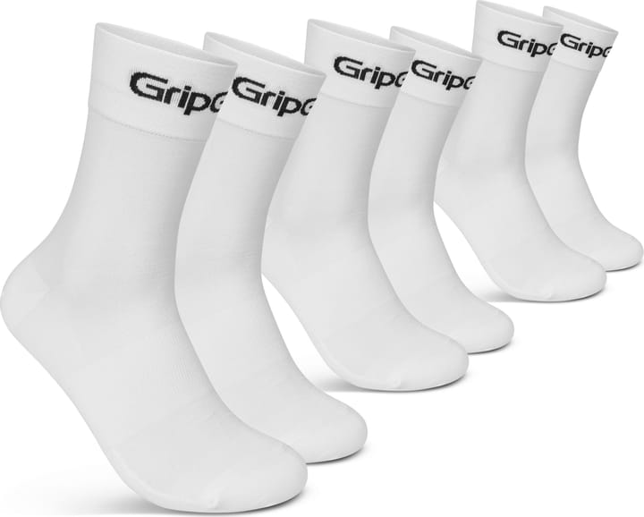 Gripgrab RIDE Regular Cut Socks 3-Pack White Gripgrab