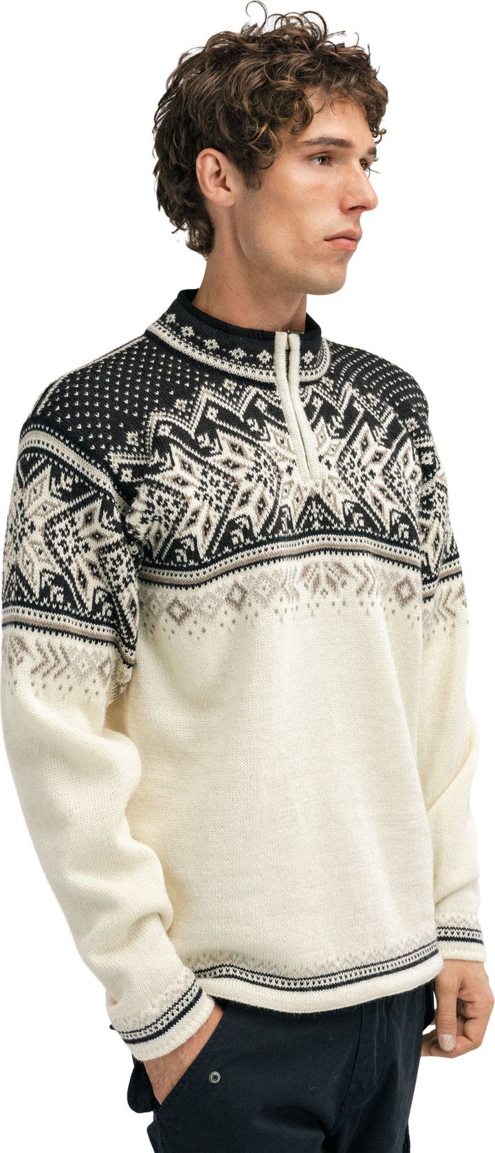 Dale of Norway Men's Vail Sweater Mountain Stone/Offwhite Dale of Norway