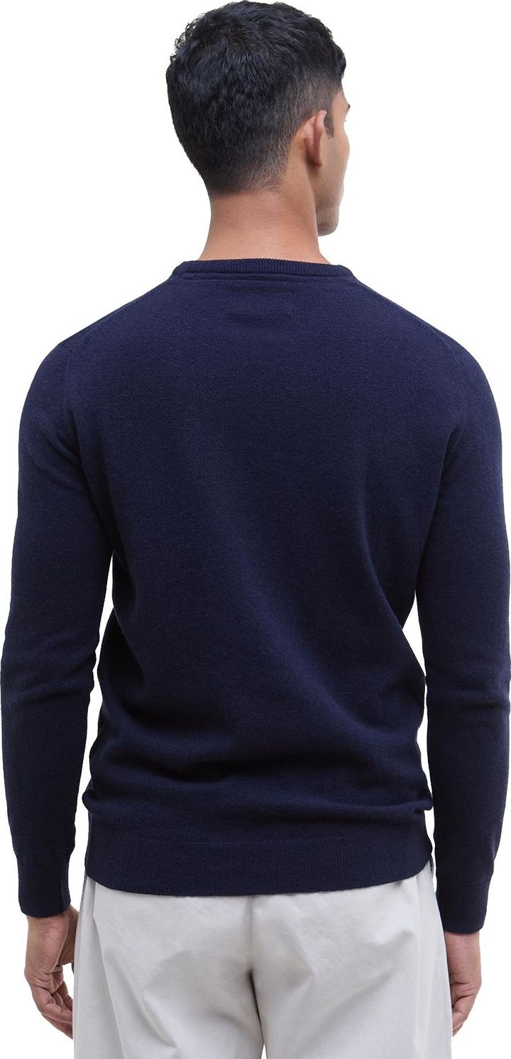 Barbour Men's Essential Lambswool Crew Neck Navy Barbour