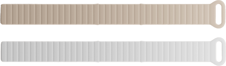 Polar Loop Magnetic Silicone Wristband Beige White Polar
