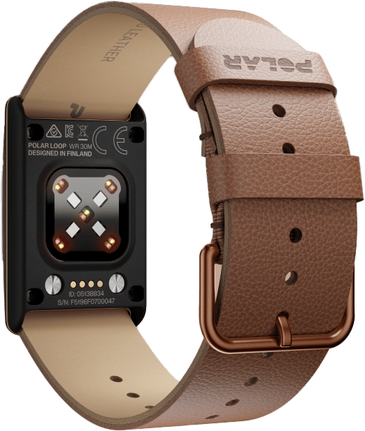 Polar Loop Leather Wristband Brown Polar