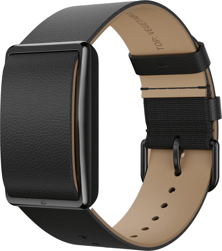 Polar Loop Leather Wristband Black Polar
