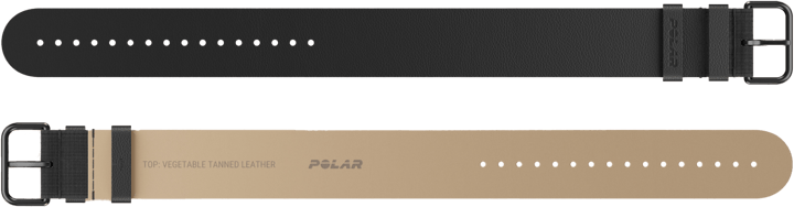 Polar Loop Leather Wristband Black Polar