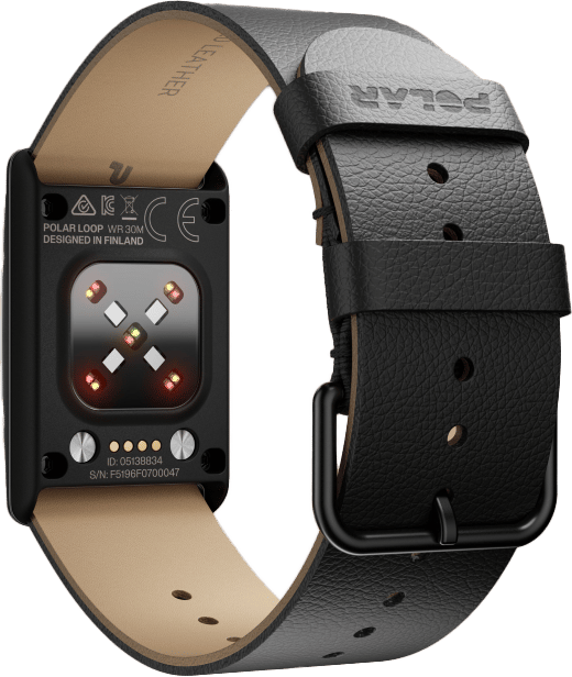 Polar Loop Leather Wristband Black Polar