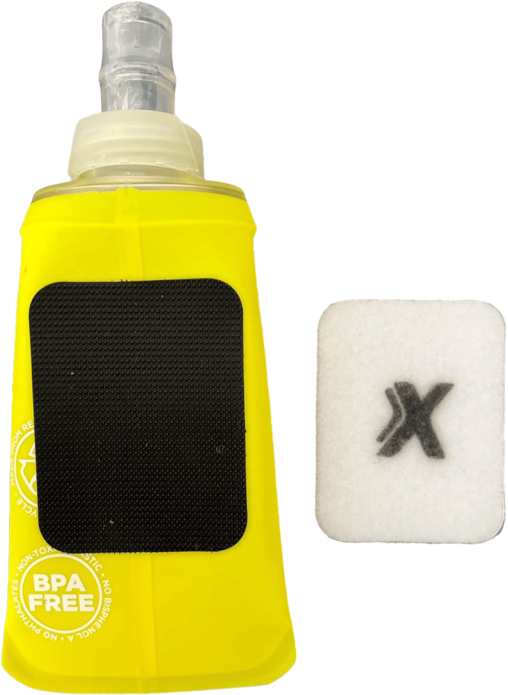 Coxa Carry Soft Flask 150 ml with Velcro Yellow Coxa Carry