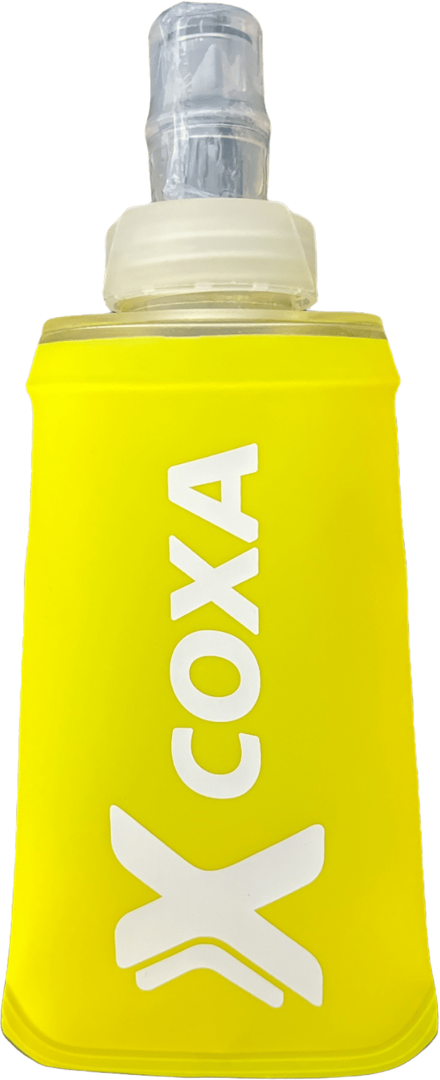 Coxa Carry Soft Flask 150 ml with Velcro Yellow Coxa Carry