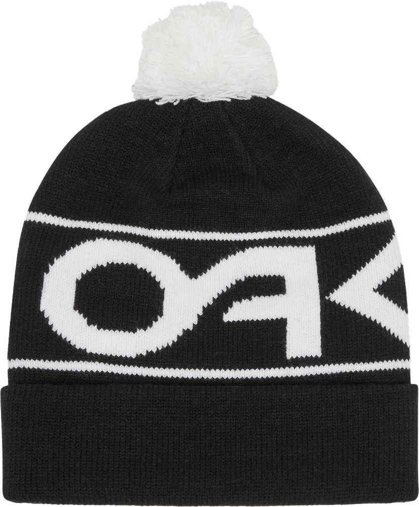 Oakley Factory Cuff Beanie Black/White Logo