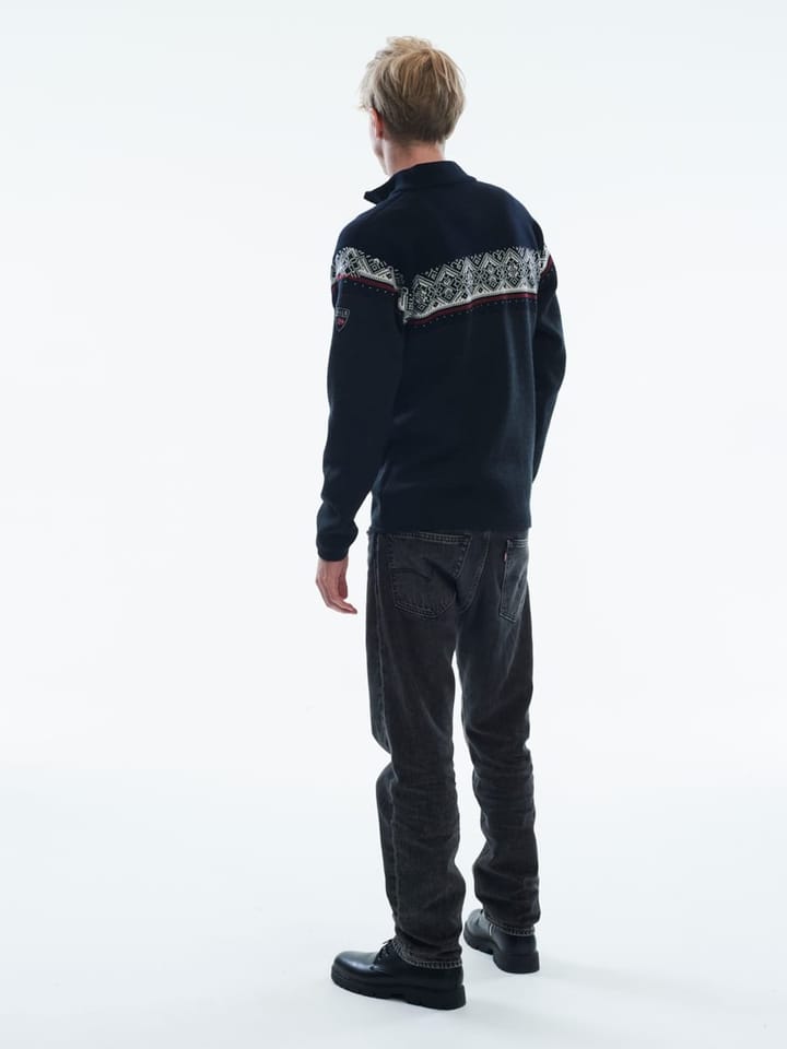 Dale of Norway Moritz Masc Sweater Dark Charcoal/Raspberry Black/Off White Dale of Norway