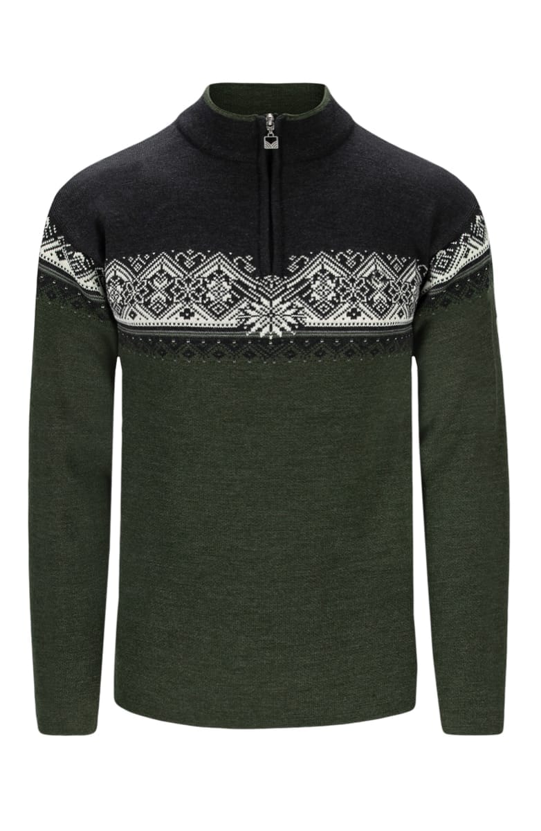 Dale of Norway Moritz Masc Sweater Darkgreen Smoke Darkcharcoal