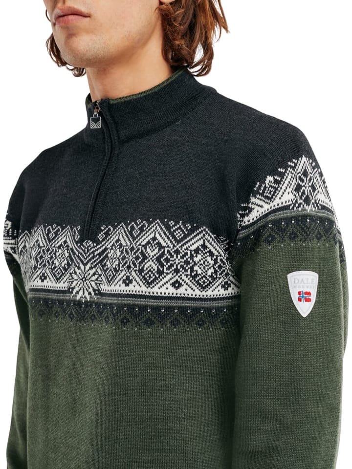 Dale of Norway Moritz Masc Sweater Darkgreen Smoke Darkcharcoal Dale of Norway