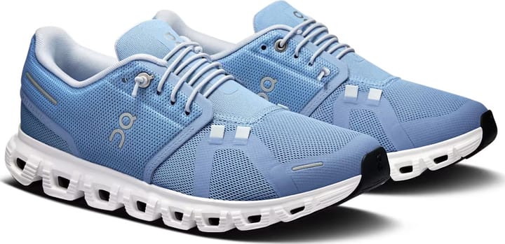 On Women's Cloud 6 Chambray/White On