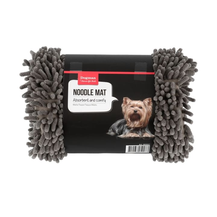 Dogman Chenillepläd Noodle Mat Grå 50x70cm M Dogman