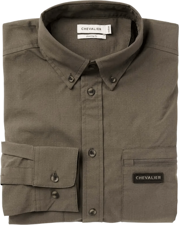 Chevalier Men's Drift Shooting Fit Shirt Tarmac Green Chevalier