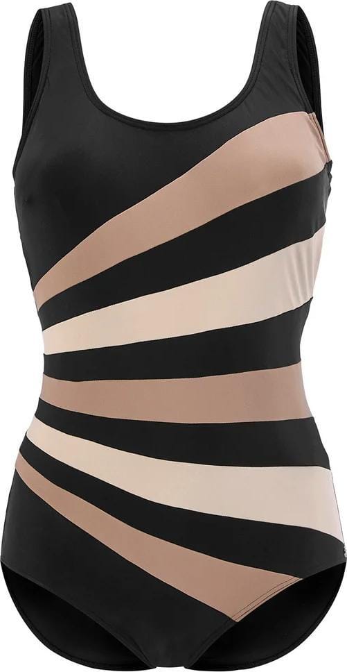 Swegmark Action Swimsuit Black/nougat/beige Swegmark