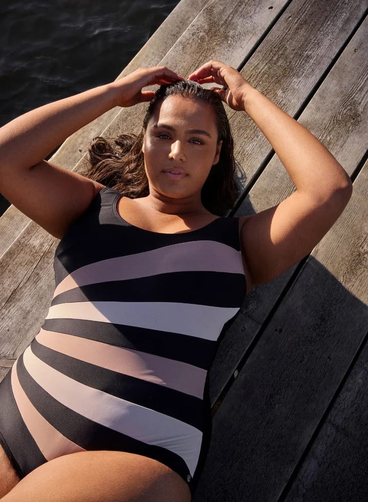 Swegmark Action Swimsuit Black/nougat/beige Swegmark