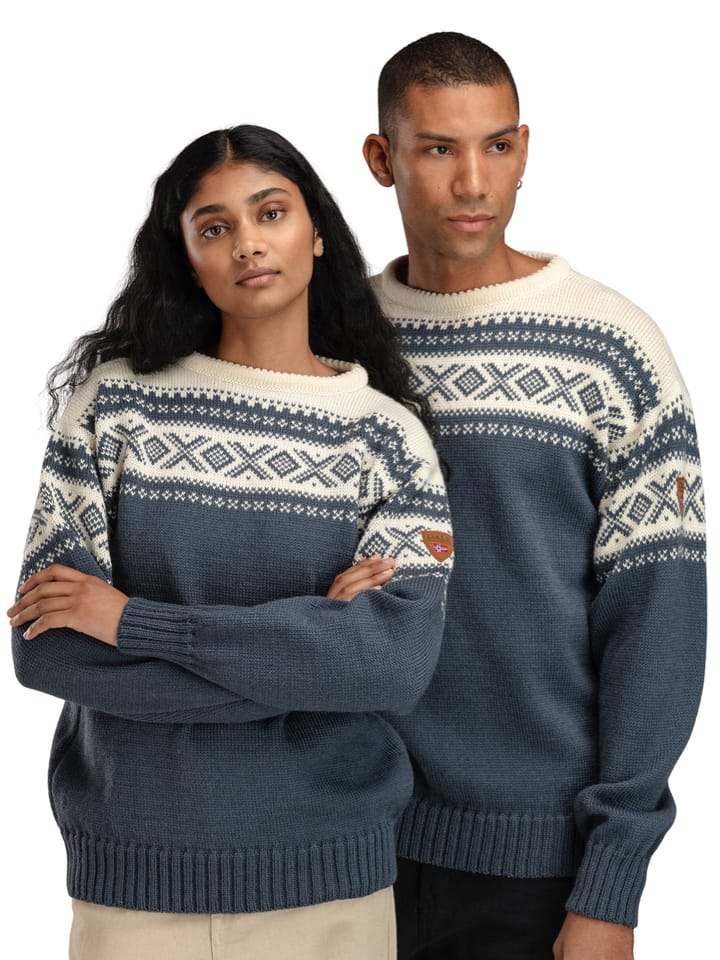 Dale of Norway Cortina 1956 Unisex Sweater Steel Offwhite Dale of Norway
