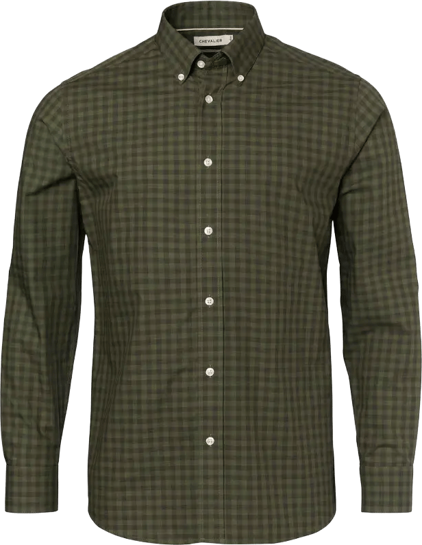 Chevalier Men's Betley Regular Fit Shirt Glade Green Checked Chevalier