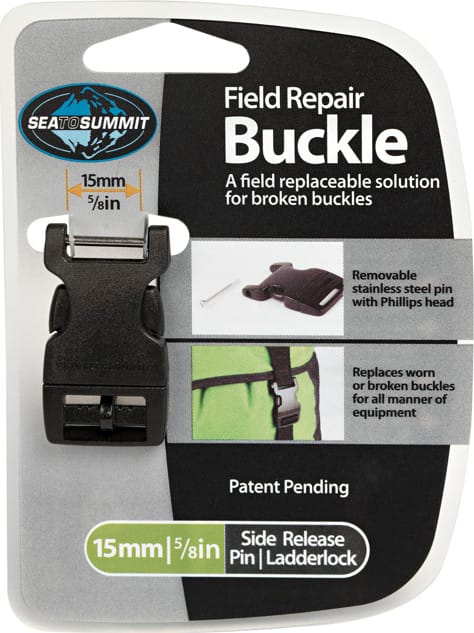 Sea To Summit Field Repair Buckle Side Release 15mm 1 Pin Black Sea to Summit