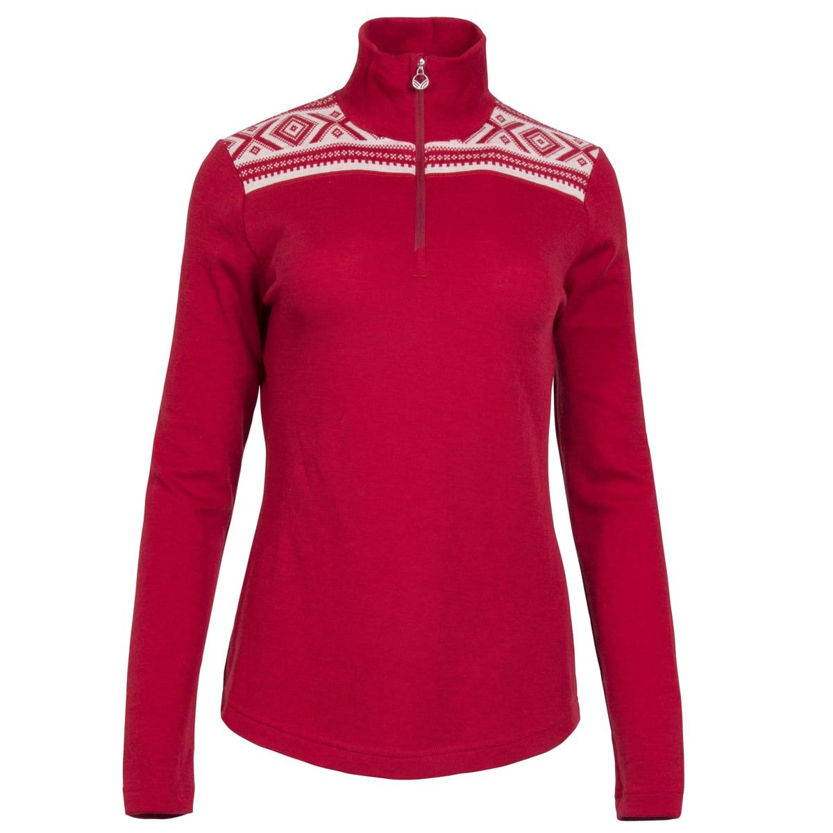 Dale of Norway Cortina Basic Feminine Sweater Raspberry/Off White