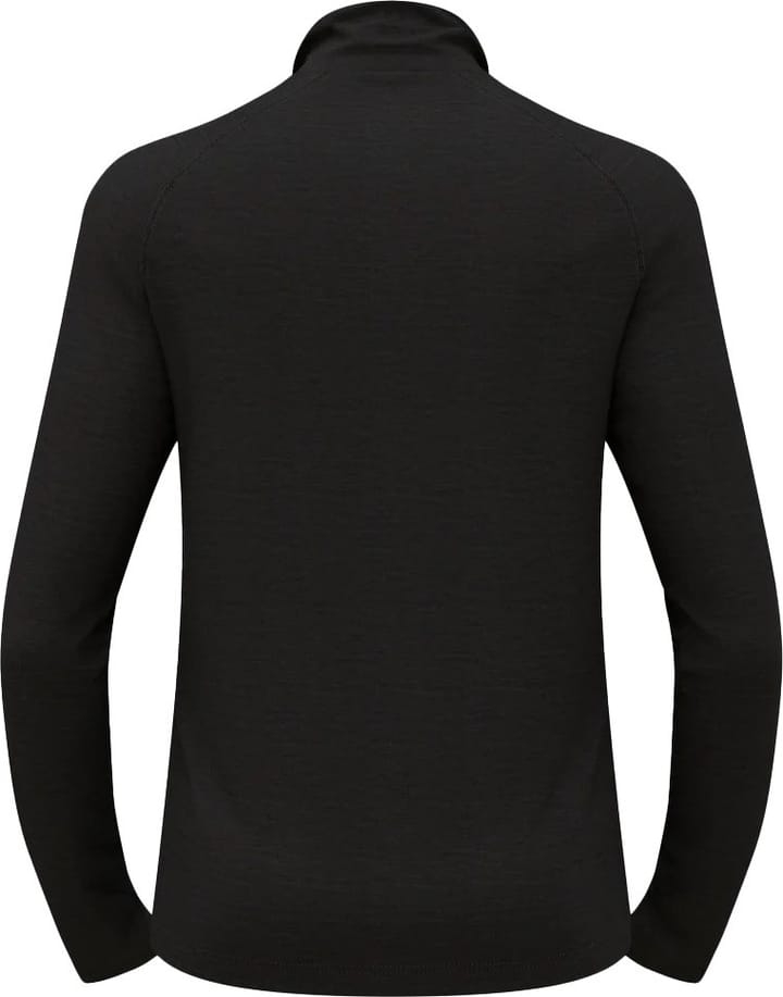 Odlo Men's Tn Long Sleeve Halfzip Natural  Grey Melange - Dark Grey Melange Odlo
