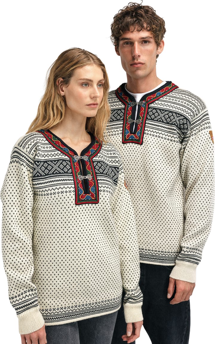 Dale of Norway Unisex Setesdal Sweater Norweigan Wool Offwhite/Black Dale of Norway