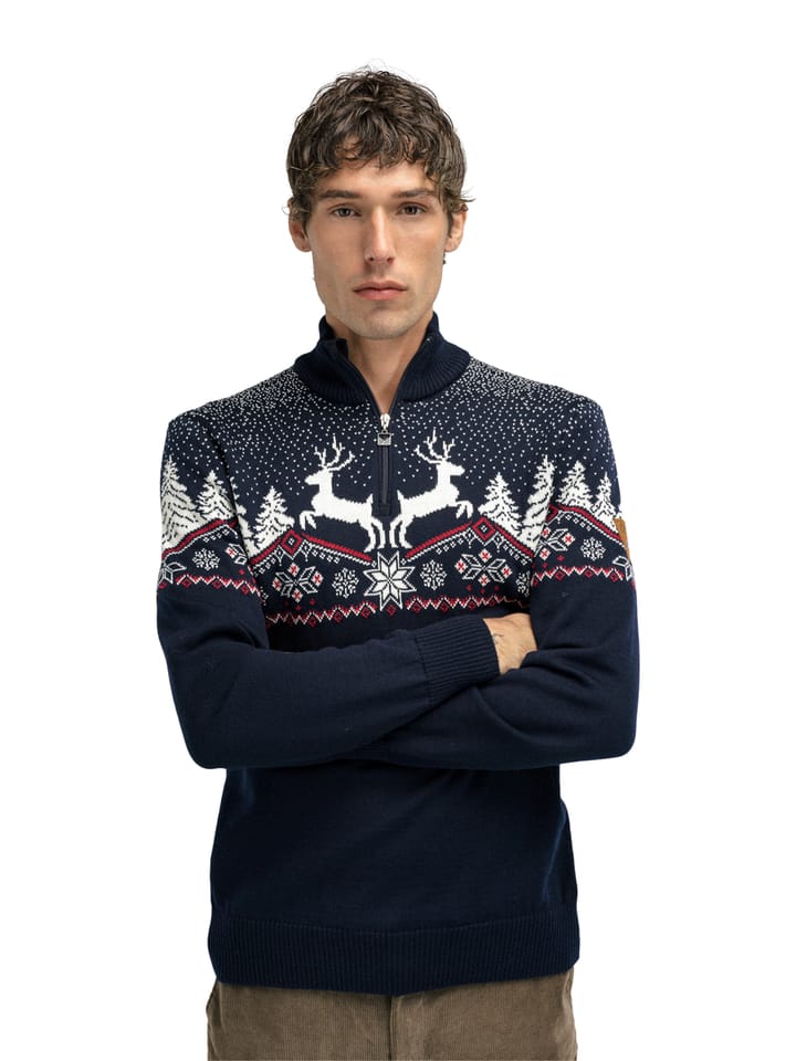 Dale of Norway Dale Christmas Men's Sweater Navyoffwhiteredrose Dale of Norway
