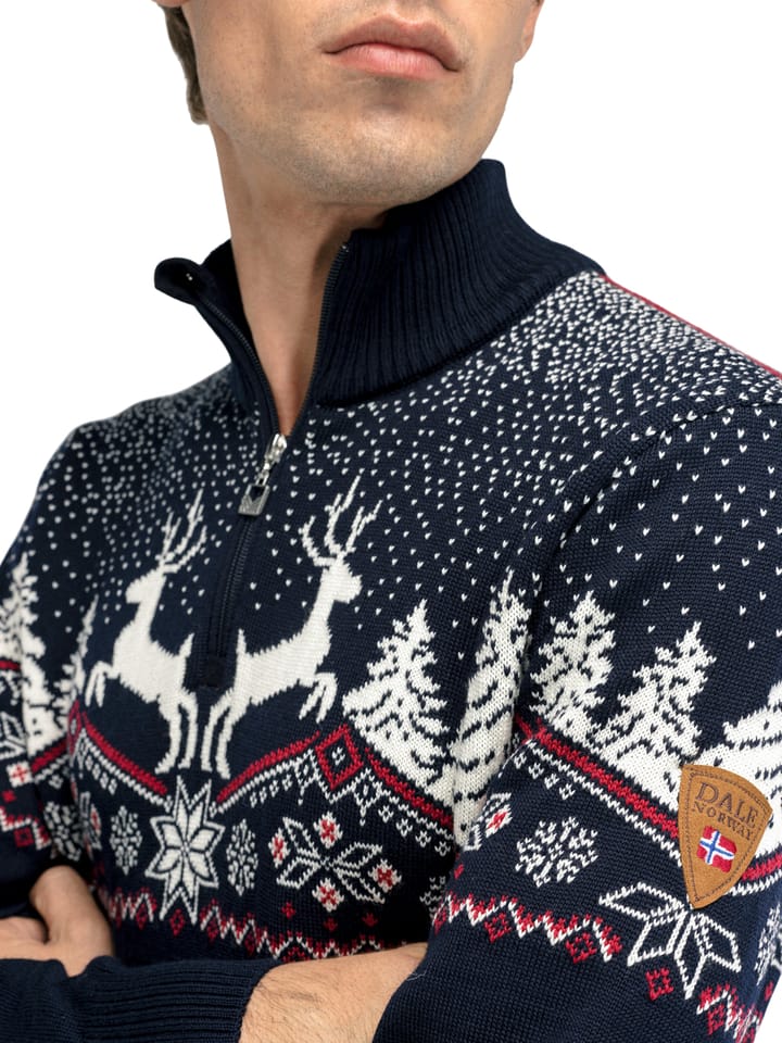 Dale of Norway Dale Christmas Men's Sweater Navyoffwhiteredrose Dale of Norway