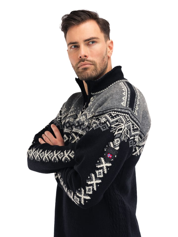 Dale of Norway 140th Anniversary Men's Sweater Black/Smoke/Offwhite Dale of Norway Dale of Norway 140th Anniversary Men's Sweater Black/Smoke/Offwhite Dale of Norway