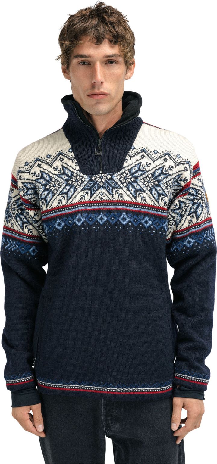 Dale of Norway Men's Vail Weatherproof Sweater Navyredroseoffwhite Dale of Norway