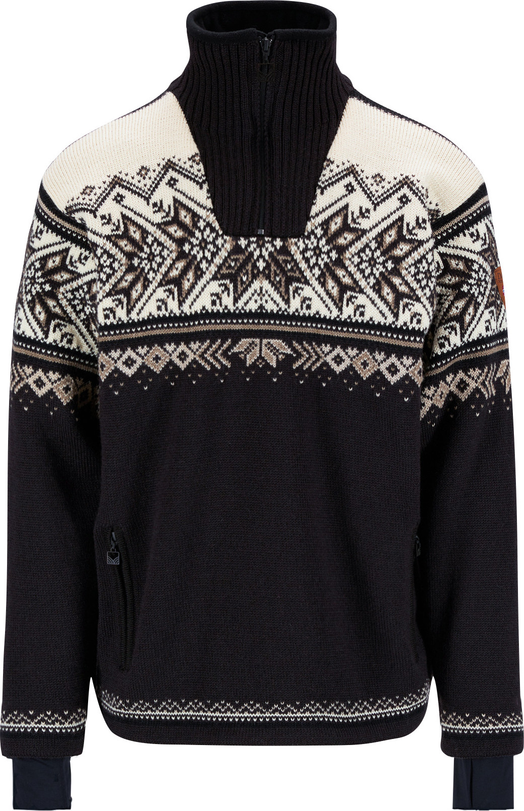 Dale of Norway Men's Vail Weatherproof Sweater Raspberry/Dark Charcoal